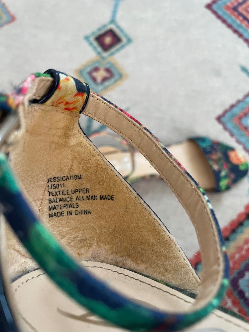 Diba Floral Low heel wedge sandals - Picture 6 of 6